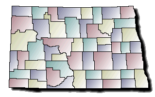 North Dakota Map