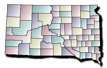 South Dakota Map